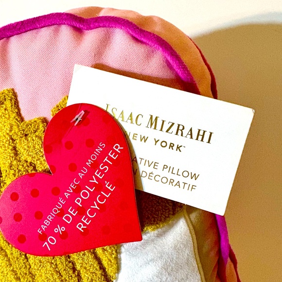 💕Isaac Mizrahi “Fries Before Guys” Pillow - Picture 3 of 6